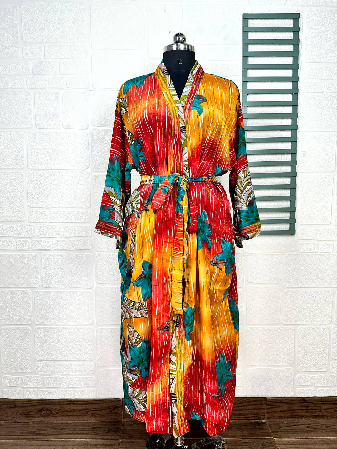 Recycle Vintage Silk Kimono Robe