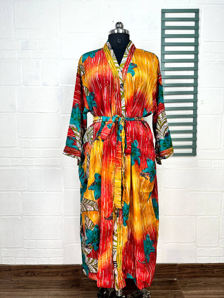 Recycle Vintage Silk Kimono Robe