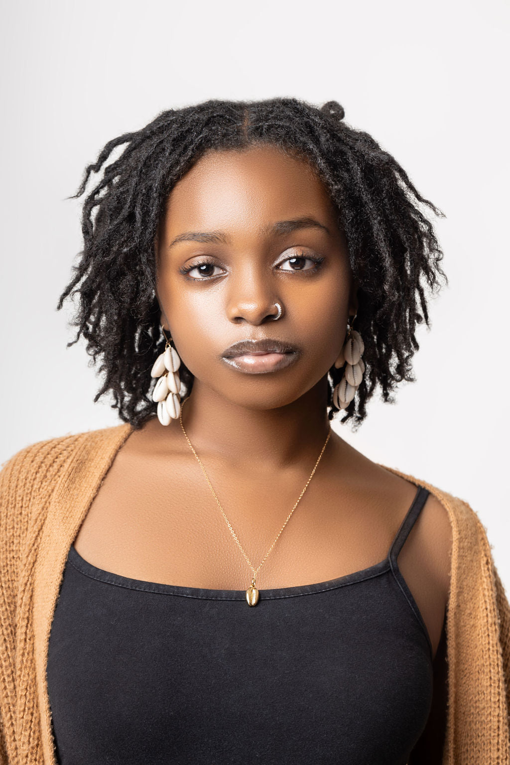 Omi Cowrie Earrings