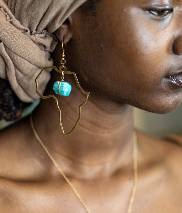 Abundance Africa Earrings- Gold