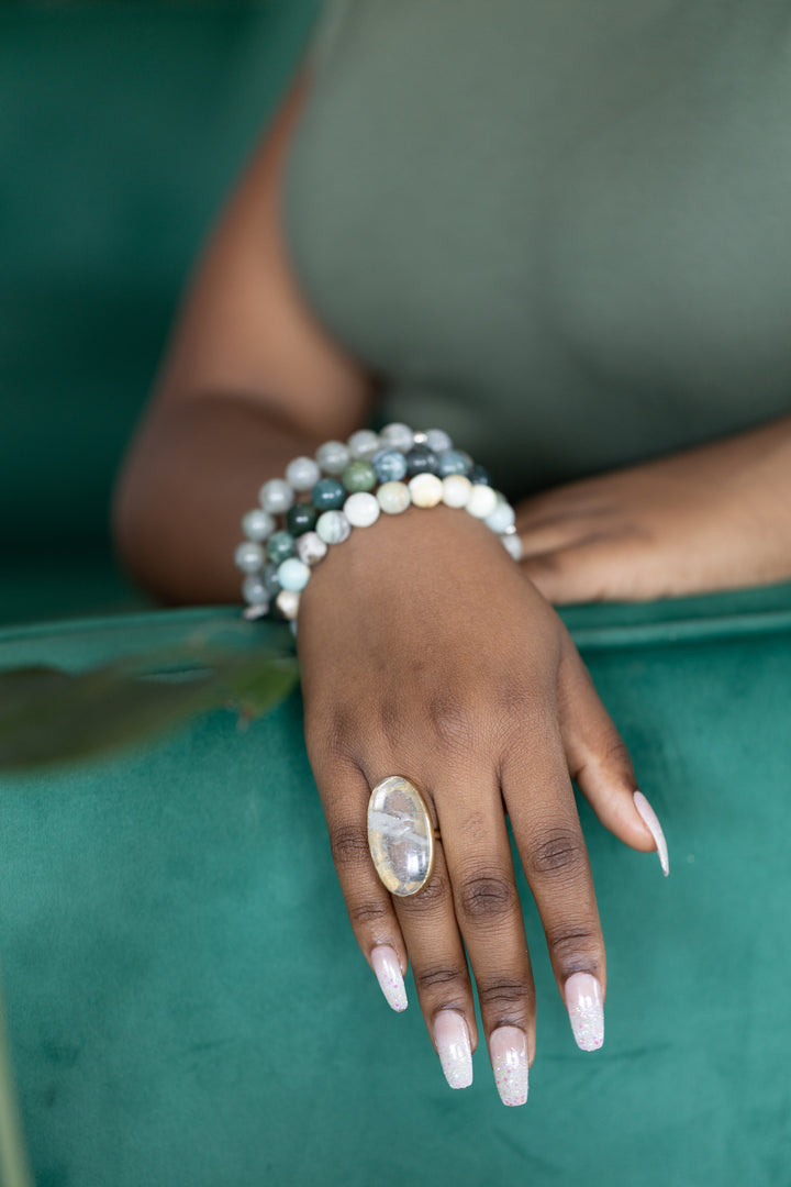 Clear Quartz Gemstone Ring