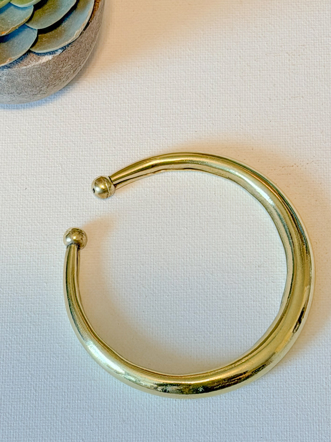 Golden Aura Anklet | Handmade Brass Anklet | Minimalist Adjustable Goddess Anklet