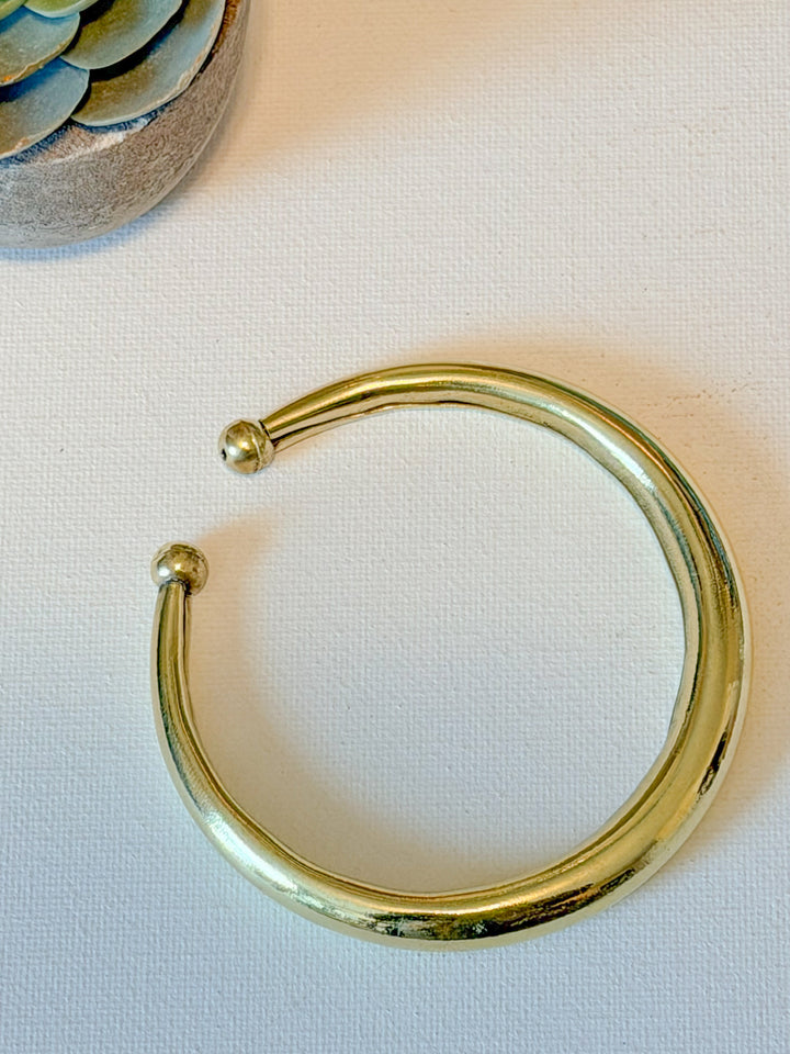Golden Aura Anklet | Handmade Brass Anklet | Minimalist Adjustable Goddess Anklet
