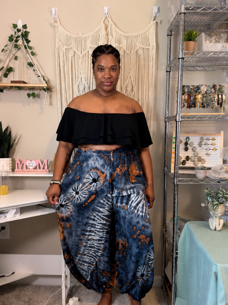 Midnight Sol Tie-Dye Harem Pants | Genie Pants