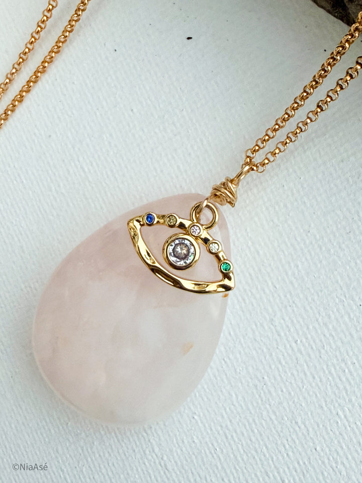 Wild Soul Rose Quartz Necklace
