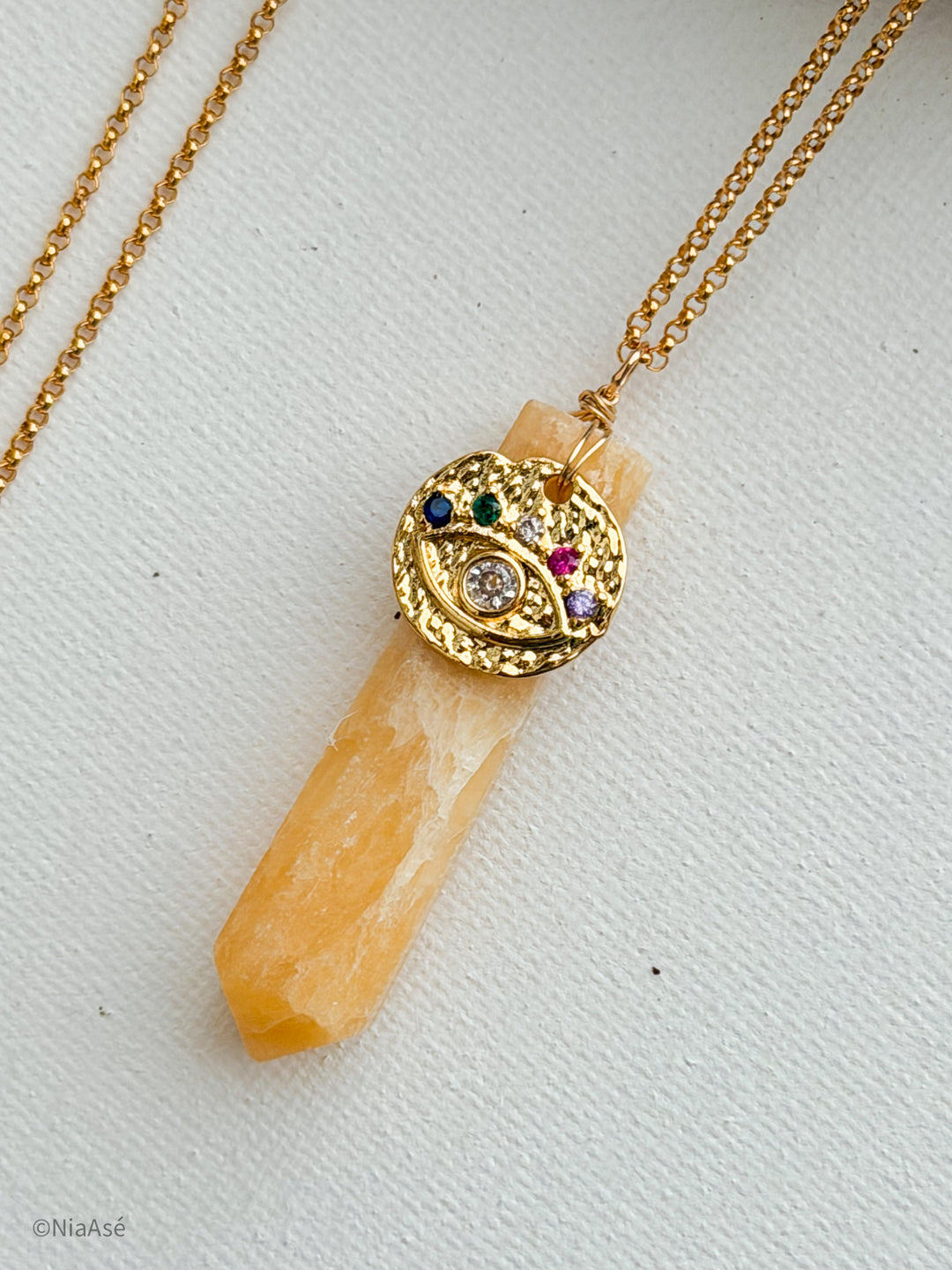 Earthy Soul Yellow Calcite Necklace