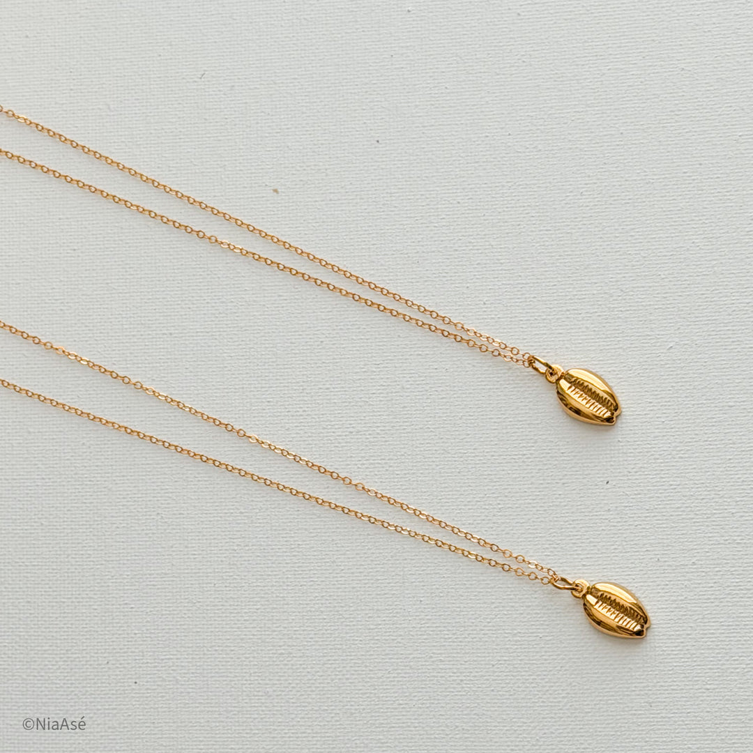 Prosperity Necklace | 14kt Gold Filled Cowrie Shell Necklace