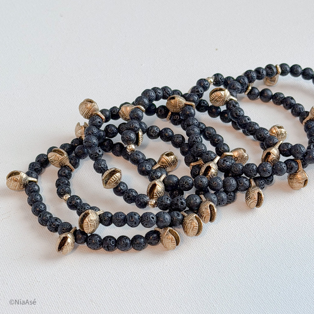 Sacred Chime Gemstone Stackable Bracelet
