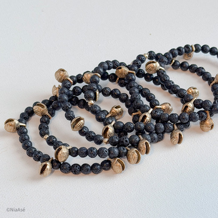 Sacred Chime Gemstone Stackable Bracelet