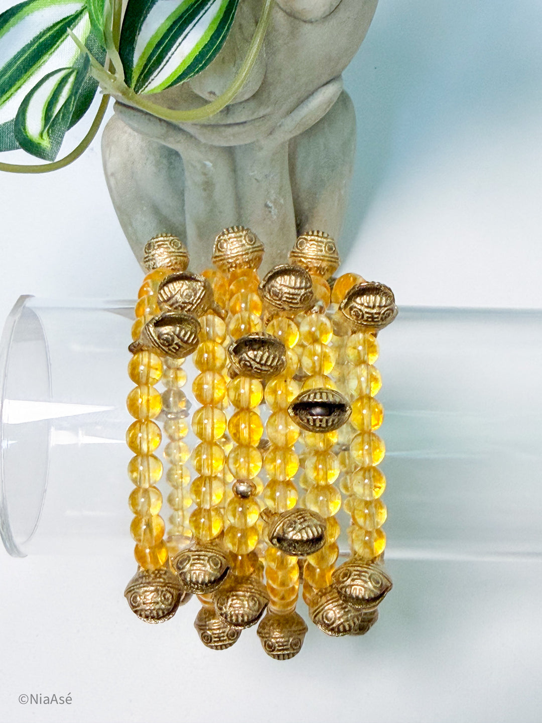Sacred Chime Gemstone Stackable Bracelet