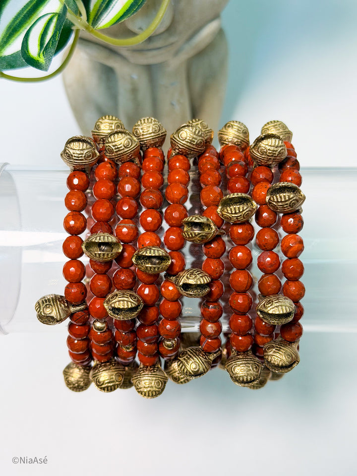 Sacred Chime Gemstone Stackable Bracelet