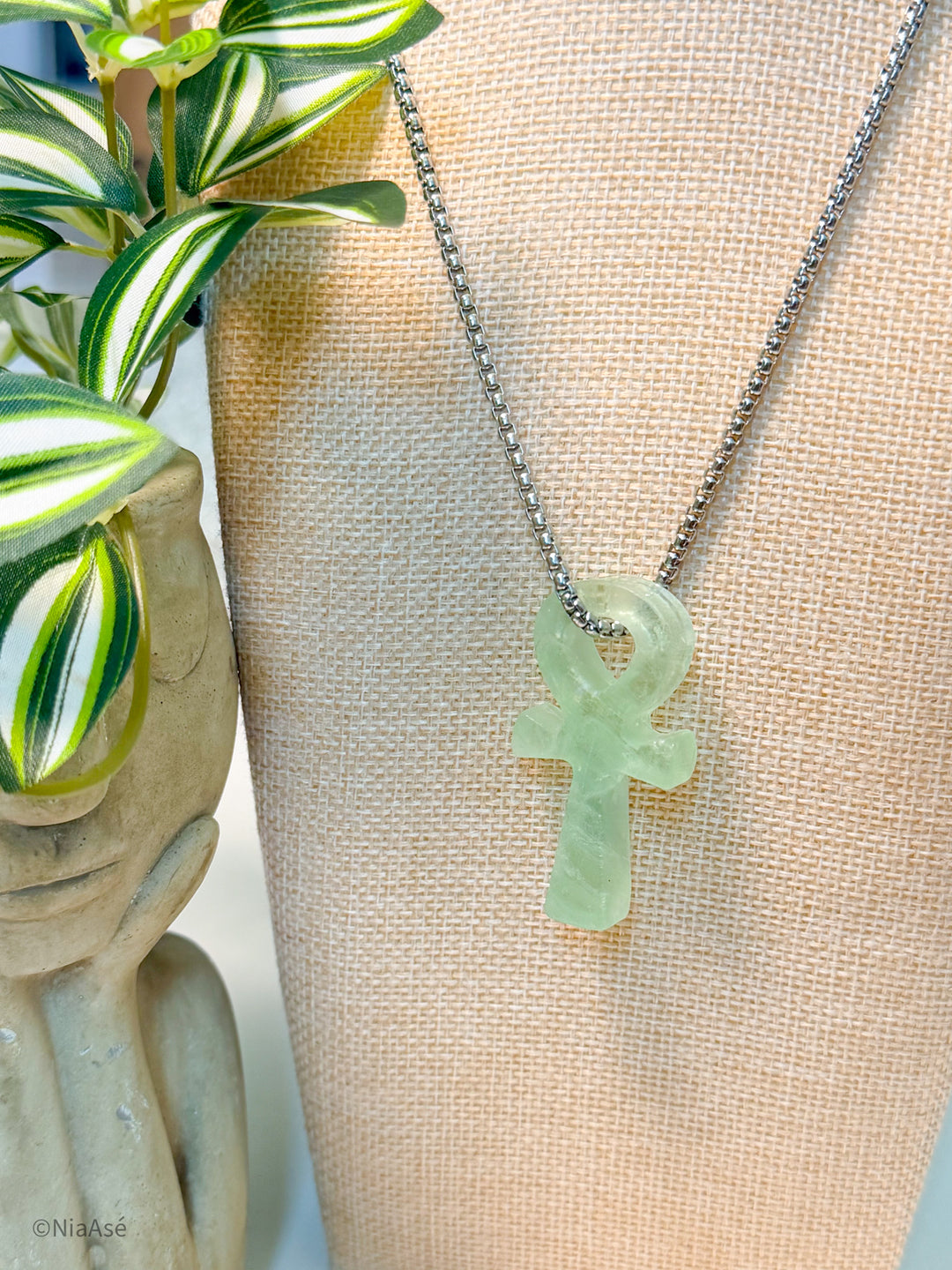 Eternal Asé Gemstone Ankh Necklace