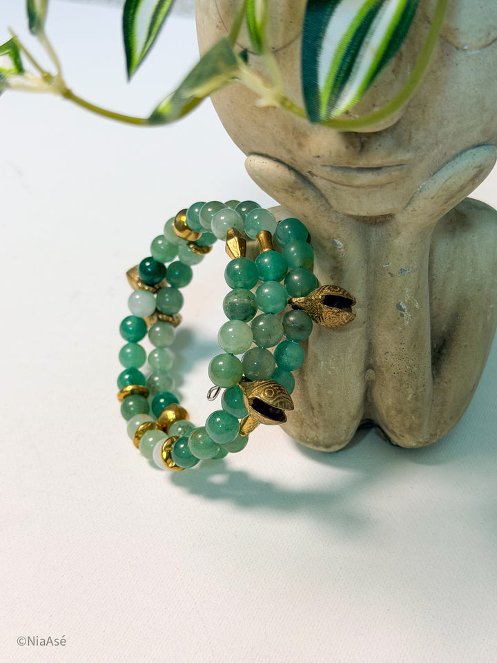 Soul Chime Gemstone Wrap Bracelet