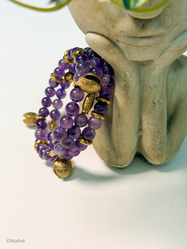 Soul Chime Gemstone Wrap Bracelet