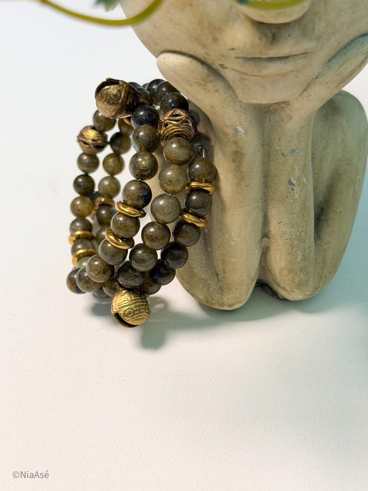 Soul Chime Gemstone Wrap Bracelet