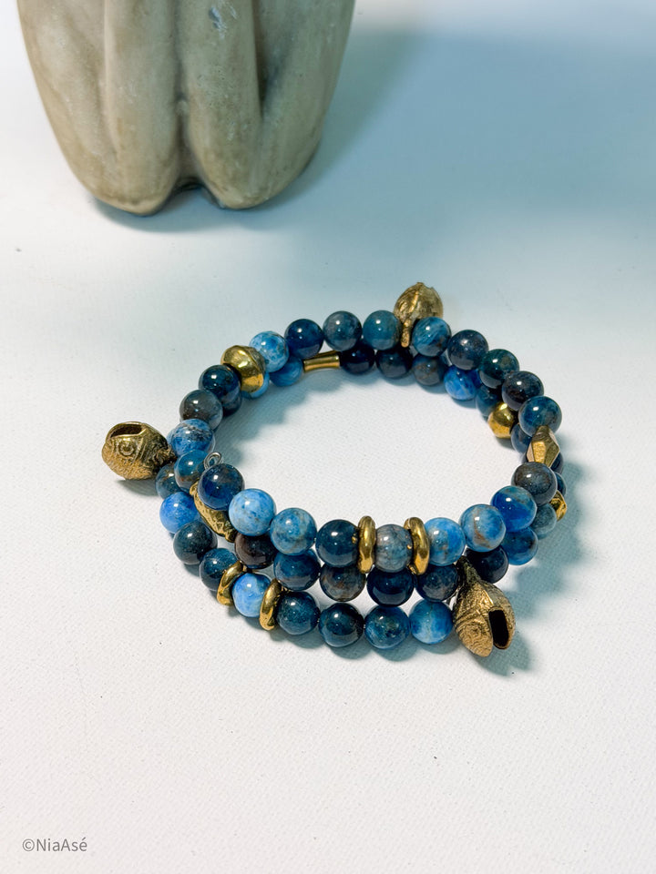 Soul Chime Gemstone Wrap Bracelet