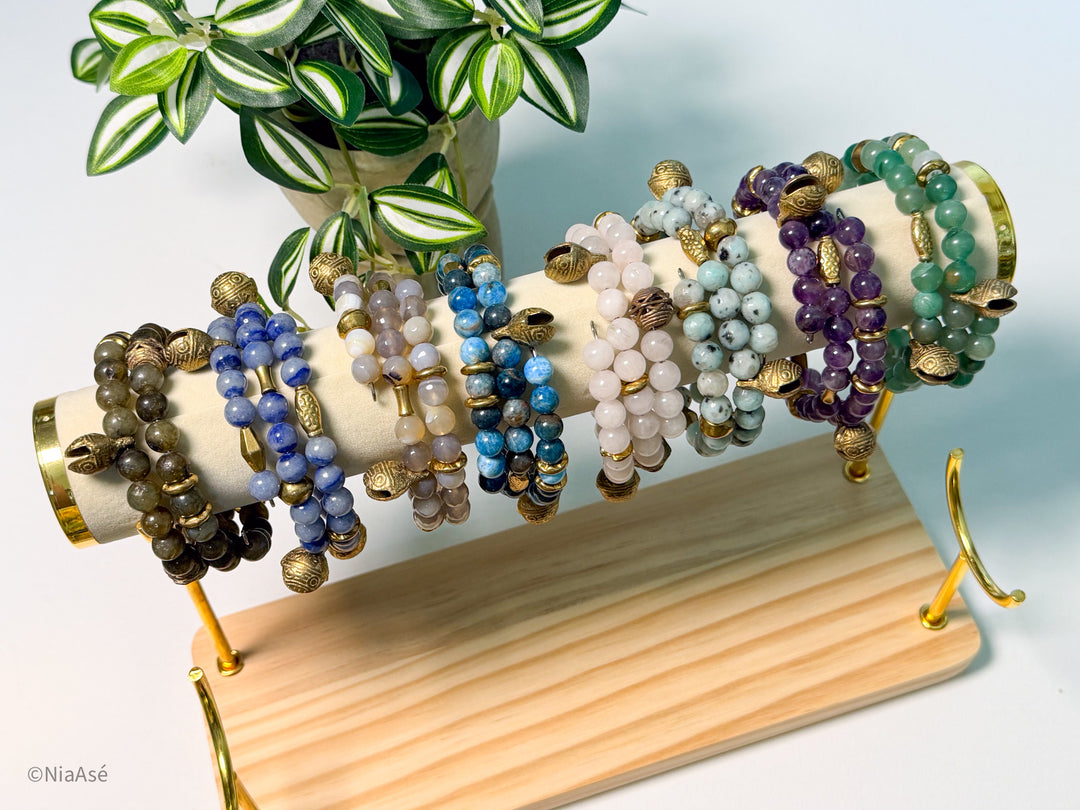 Soul Chime Gemstone Wrap Bracelet