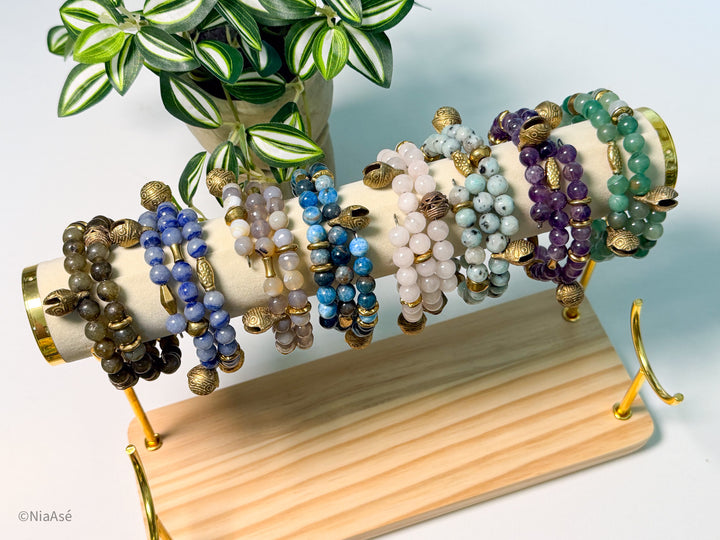Soul Chime Gemstone Wrap Bracelet