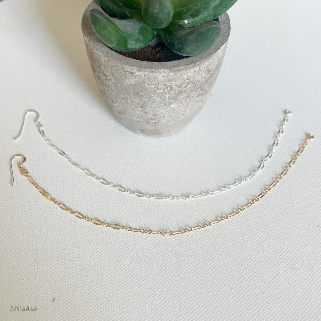 14kt Gold Nose Chain | Sterling Silver Nose Chain