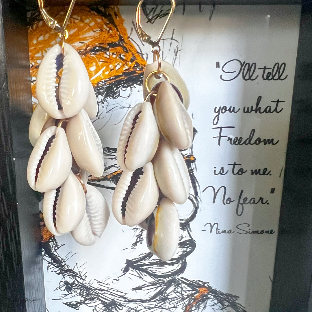 Omi Cowrie Earrings