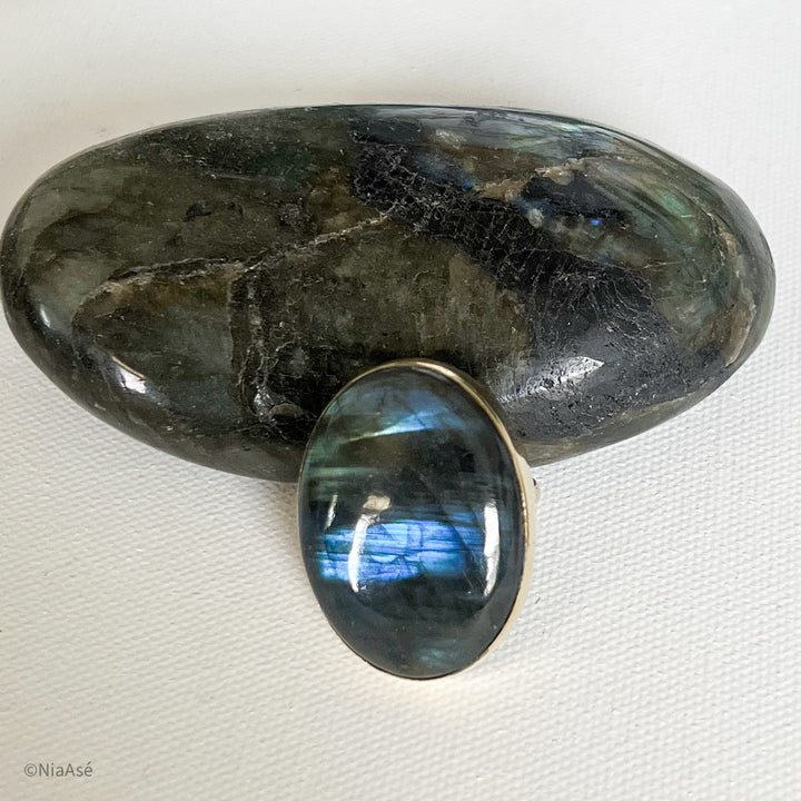 Labradorite Gemstone Ring