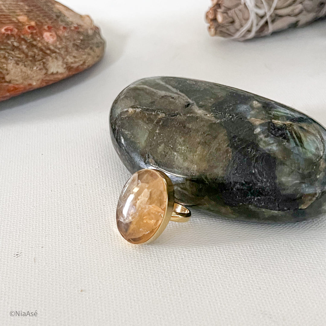 Citrine Gemstone Ring