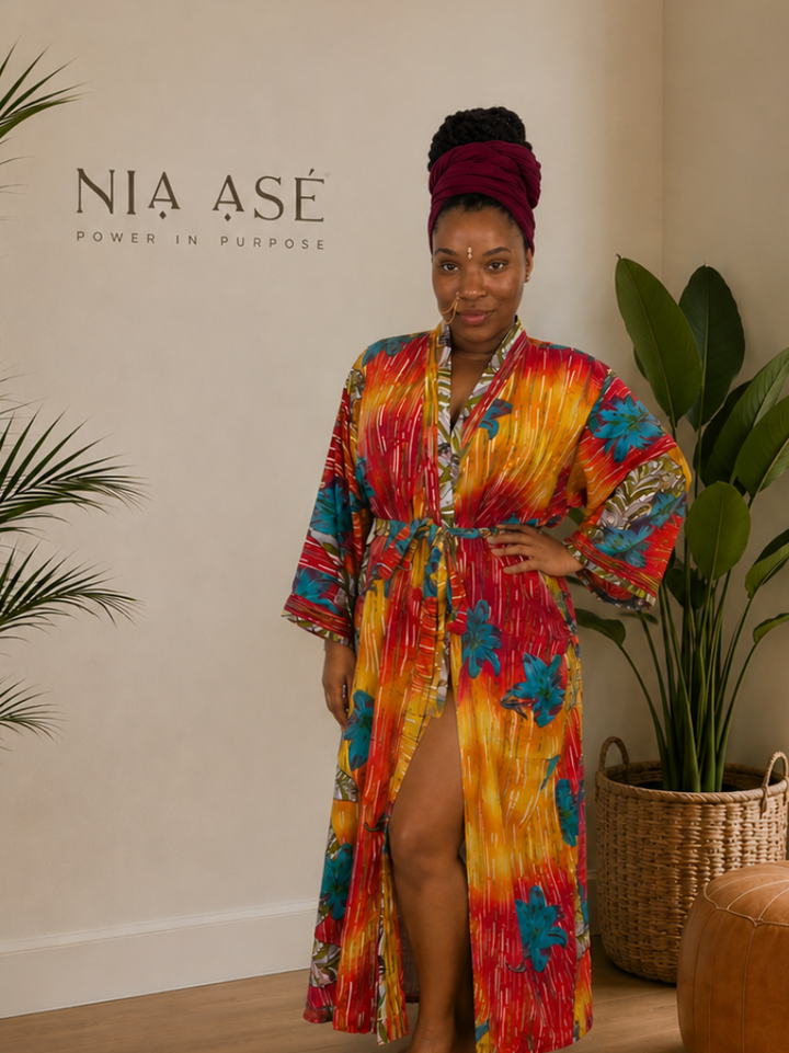 Recycle Vintage Silk Kimono Robe