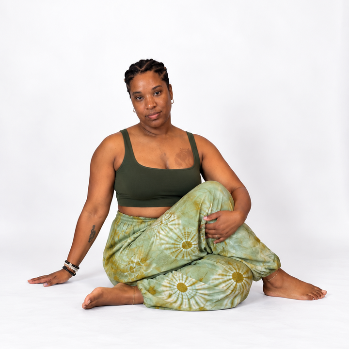 Sage Serenity Tie-Dye Harem Pants | Genie Pants