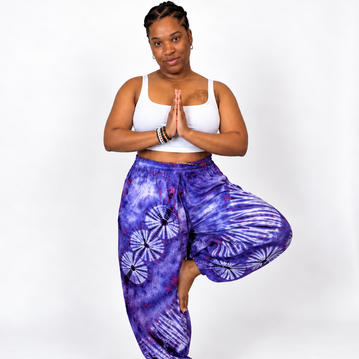 Mystic Amethyst Tie-Dye Harem Pants | Genie Pants