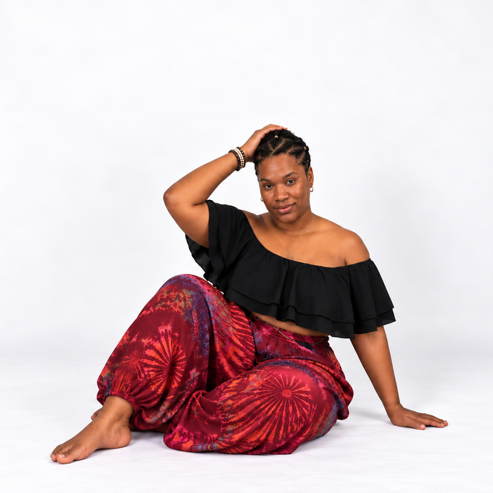 Wild Ember Tie-Dye Harem Pants | Genie Pants