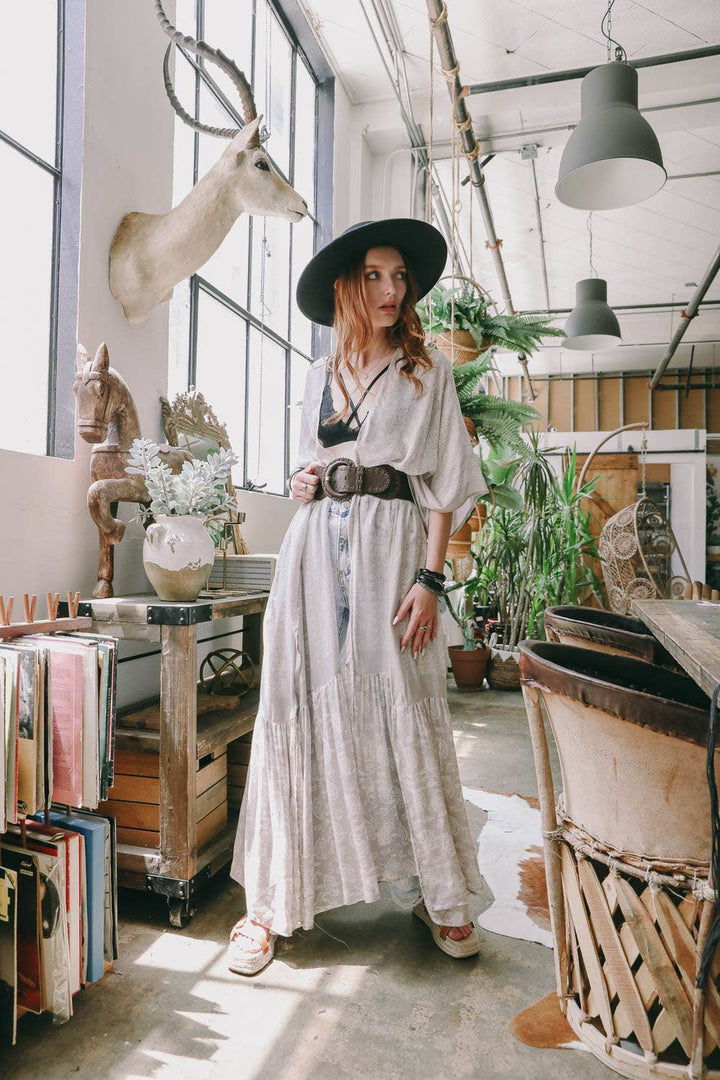 Flowy Paisley Drape Kimono 🌞 - 2 Colors