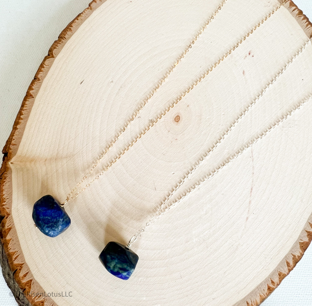 Lapis Lazuli Necklace | 14kt Gold Filled Necklace | Sterling silver Necklace