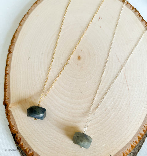 Labradorite Necklace | 14kt Gold Filled Necklace | Sterling silver Necklace