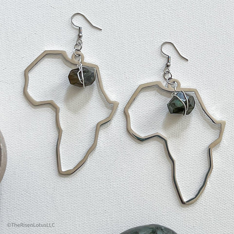 Abundance Africa Earrings- Silver