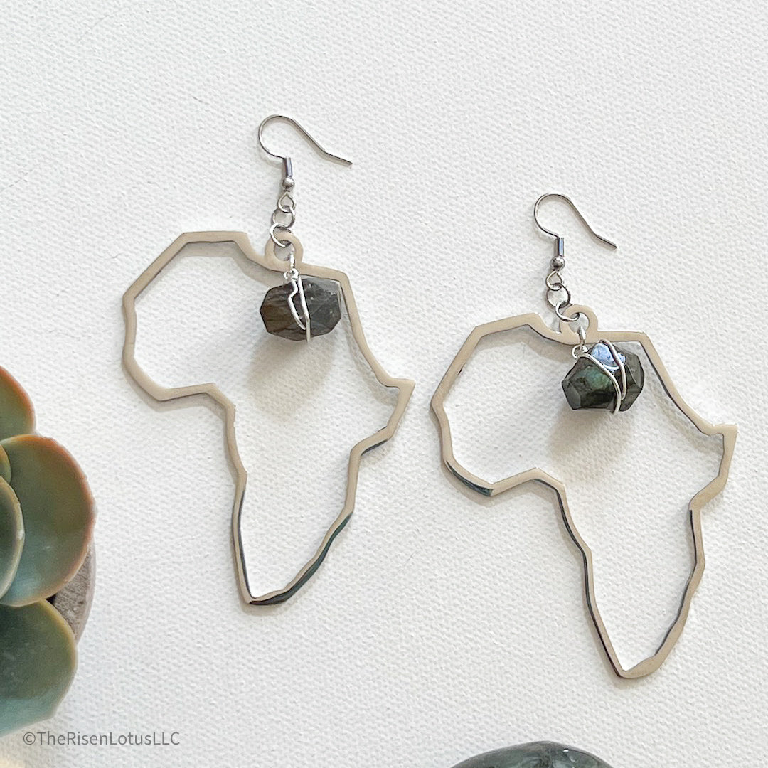 Abundance Africa Earrings- Silver