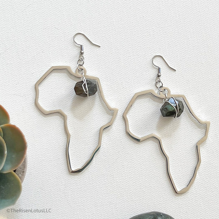 Abundance Africa Earrings- Silver