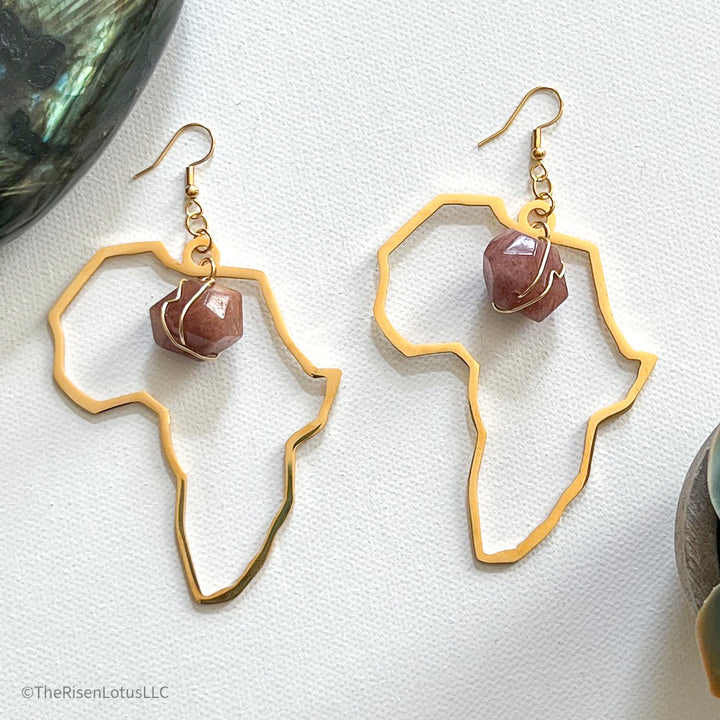 Abundance Africa Earrings- Gold