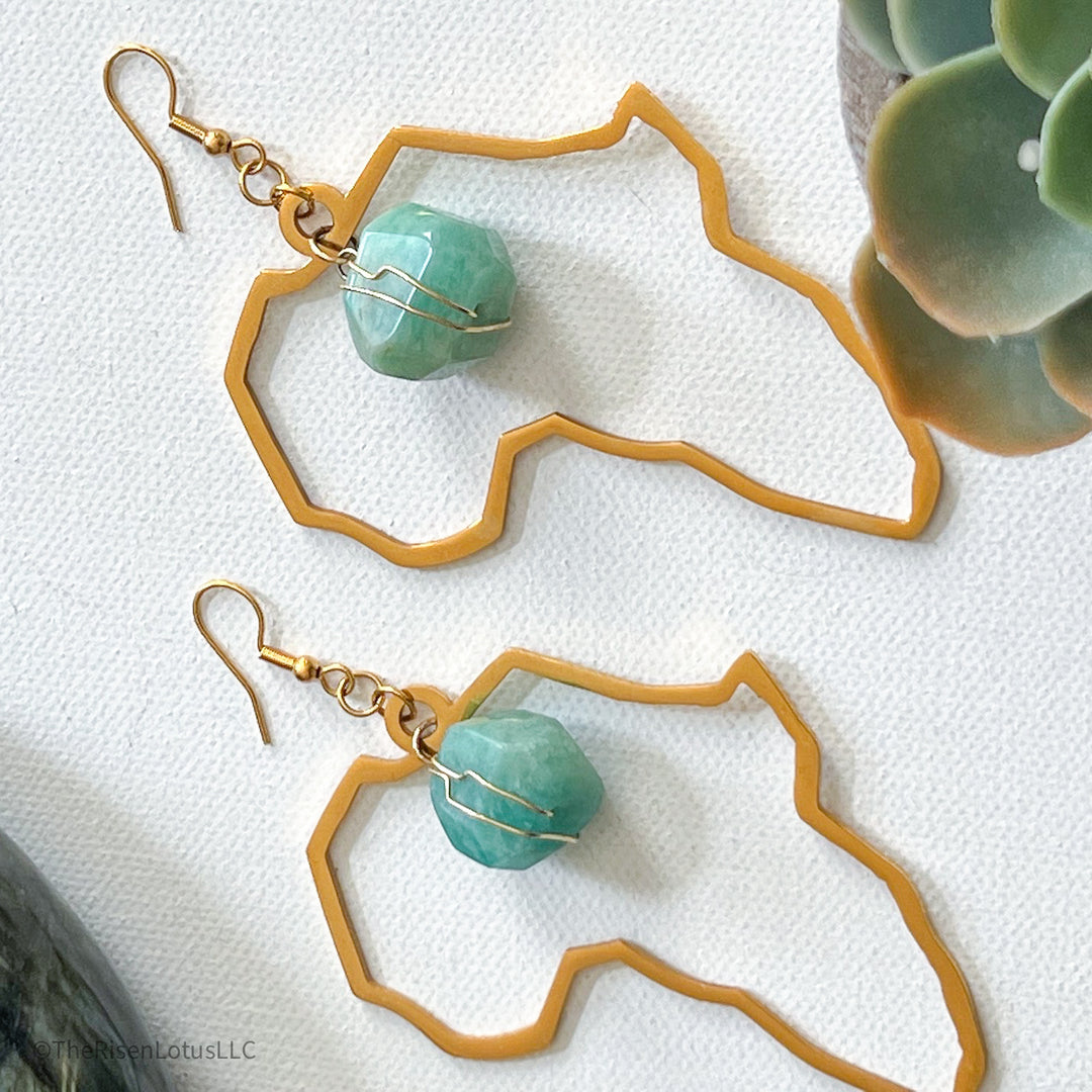 Abundance Africa Earrings- Gold