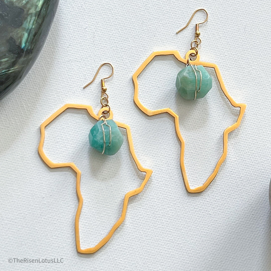 Abundance Africa Earrings- Gold